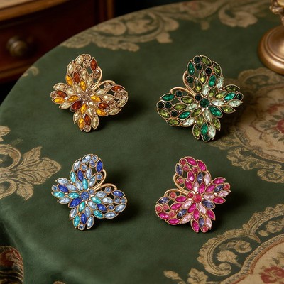 High End Light Luxury Butterfly Brooch Women's Brooch Jacket Coat Accessories