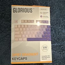 Glorious GPBT Gradient Keycaps Purple Haze 135 Keycap Set Mechanical