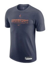 NIKE WNBA DRI FIT CONNECTICUT SUN TEAM ISSUED MENS SHORT SLEEVE SHIRT LARGE NWT