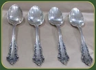 GORHAM STERLING SILVER MEDICI PATTERN DEMITASSE SPOONS - REALLY NICE