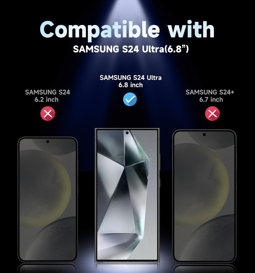 Magic Loading Screen MAGIC JOHN 2 Pack for Samsung Galaxy S24 Ultra Glass Screen Protector ...