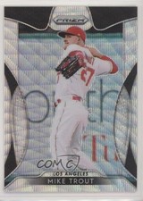 2019 Panini Prizm Tier II Blue Wave Prizm 58/60 Mike Trout #192 fm0