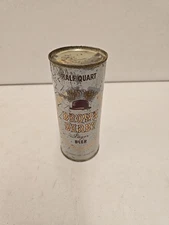 Vintage Grace Bros Brown Derby Lager Half Quart Flat Top Beer Can Bottom Open
