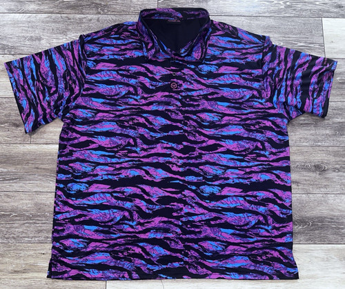 Warrior Mens Polo Golf Shirt Poly Spandex Blend *CRaZy CoLoRs* Men's Size 3XL