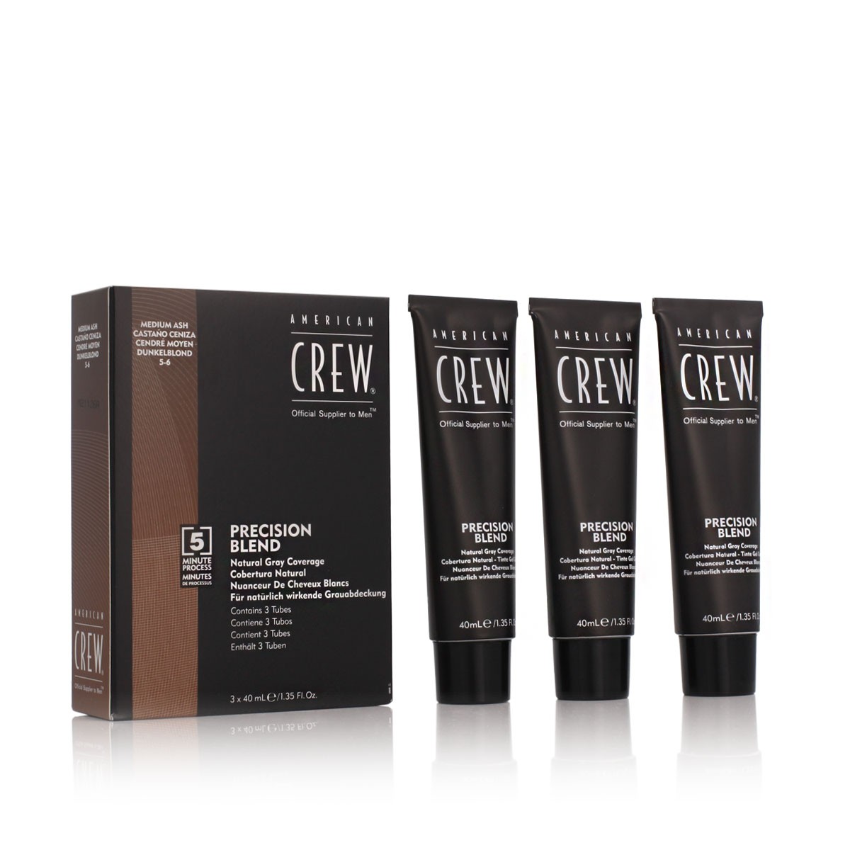 American Crew CLASSICPRECISION BLEND Natural Gray Coverage 5-6 Med ASH 3x40ml 4090₽
