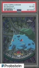2000 Topps Chrome Pokemon TV Animation #1 Bulbasaur PSA 6 EX-MT