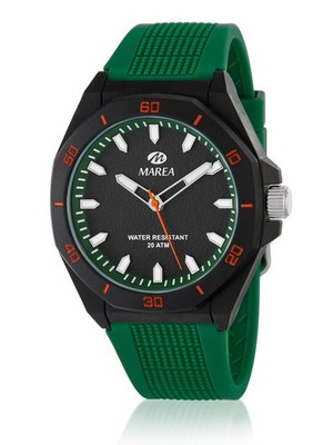Marea Taucheruhr Schwarz Und Grün Herren 43 Mm B35378/3