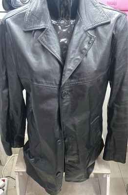 Jacke Ledermantel WET BLUE Damen schwarz Gr. 48 Cod.AE02
