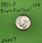 1951 Roosevelt Dime 10c BU Uncirculated Mint State 90% Silver