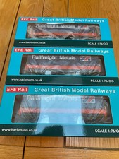 EFE Rail E87042 BR SEA Wagon BR Railfreight Red with Hood x3