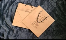 2 Coach Coffee Shop Shopping Bags (approx 11×12×8)
