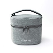Nanobebe Breastmilk Baby Bottle Deluxe Cooler  Travel Bag with Ice Pack Incl...