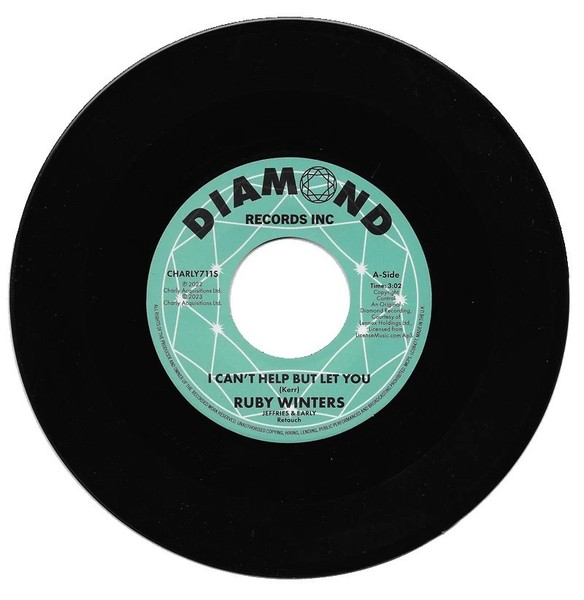 45Re✦RUBY WINTERS✦"I Can't Help But Let You/(Auditon Take)"✦Soulful Masterpiece♫
