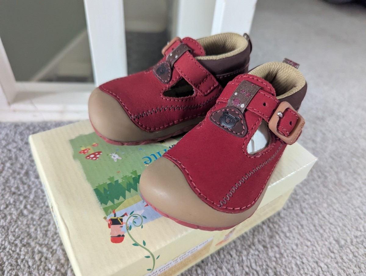 Start Rite Red Nubuck 2F Kids Shoes UK