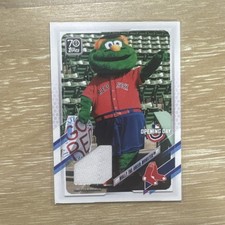 2021 Topps Opening Day Relic Patch Wally The Green Monster #MR-WT Red Sox 