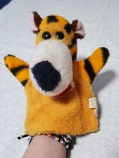 Vintage 70s 9” animal fair hand puppet plush TIGGER Disney  Hand Puppet