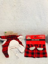 Christmas Dog Med/Lg. 15.7" Hat  Sm./Med. Dog Socks Up To 4.5"  Human Socks