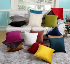 Cushion Cover Set of 4 Velvet Cushion Premium Soft Decorative Throw Pillow Cases