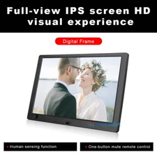 10" Electronic Digital Photo Frame Wireless Remote Human Sensing Multimedia