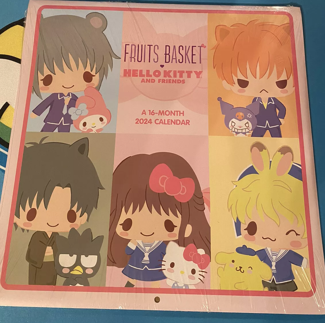 DateWorks 2024 Fruits Basket x Hello Kitty & Friends Wall Calendar