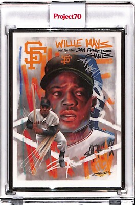 2021 TOPPS PROJECT 70 #235 WILLIE MAYS BY CHUCK STYLES P70 AP SILVER FRAME 03/51