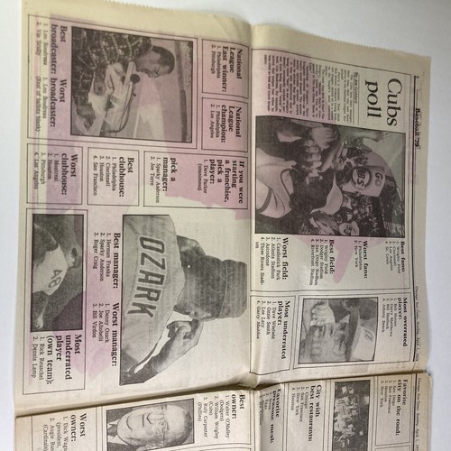 Vintage 1979 Rare Chicago Sun Times “Can Nice Guy Kessinger Win?” Newspaper - Picture 3 of 6