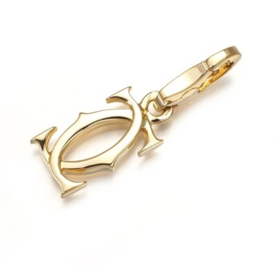 Cartier Pendant 2C Double C C2 Charm 18K 750 Yellow Gold | eBay