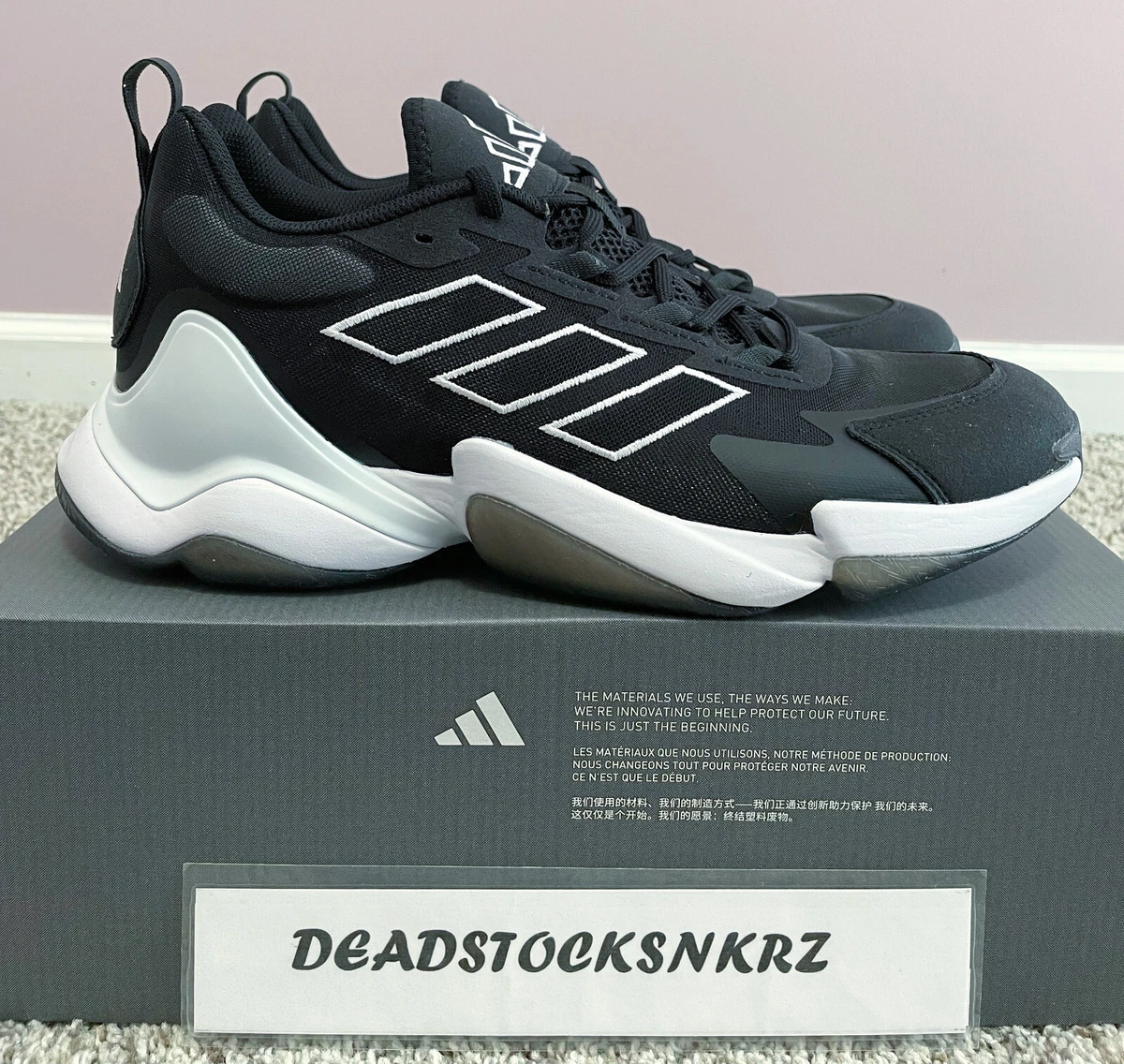 Adidas Impact FLX 2 Men’s Shoes Size 11.5 White Black adidas Impact FLX 2 TF Black White for Sale | Authenticity  main image 3