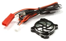 Billet Machined Cooling Fan Cover w/ LED Light for 25x25mm Fan Size