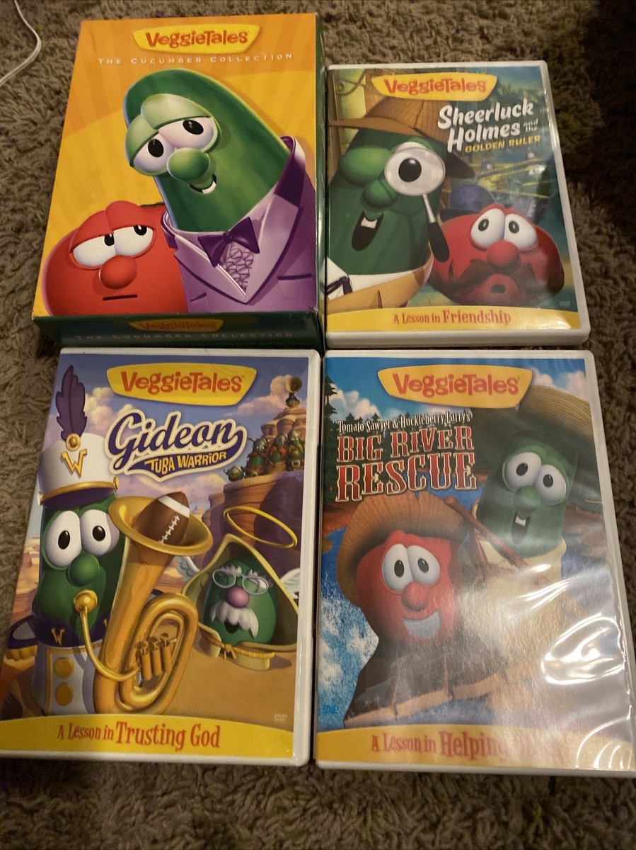 VeggieTales Cucumber Collection 3 DVD pack GIDEON TOMATO