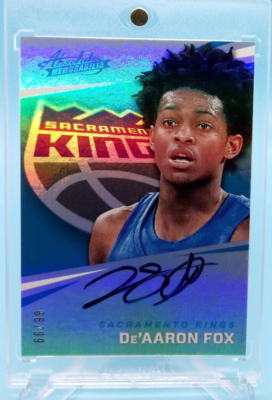 2017-18 Absolute De'aaron Fox Rc Rookie Holo Auto #66/99 Kings! AR