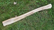 HICKORY 24" Single Bit Bent AXE HANDLE Fire Finish & Lacquered, Amish Made