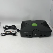 Tested Working Microsoft Original Xbox OG Console + Power & AV Cable