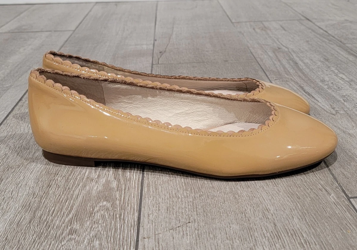 Scalloped edge ballet flats sale