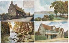 VIER ALTE L. N. W. R. BILDPOSTKARTEN ANFANG 1900
