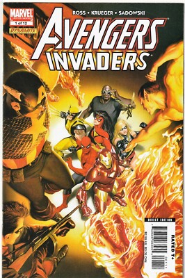 AVENGERS INVADERS #1 (of 12) (2008 DYNAMITE/MARVEL) ALEX ROSS ~ UNREAD NM