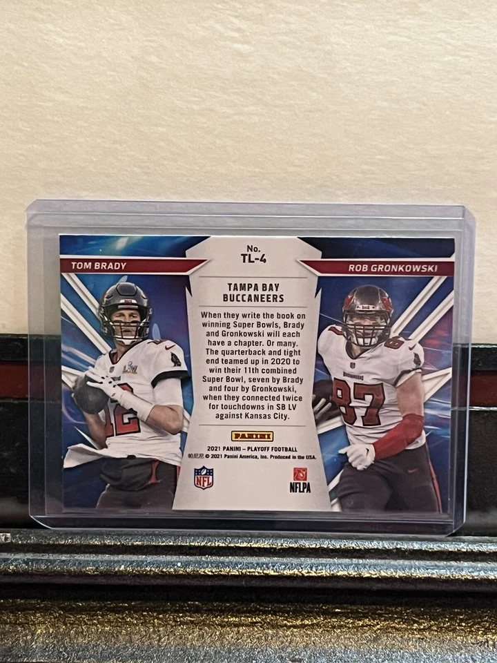 2021 Playoff Tom Brady & Rob Gronkowski Thunder & Lightning ￼#TL-4 - Image 2 of 2