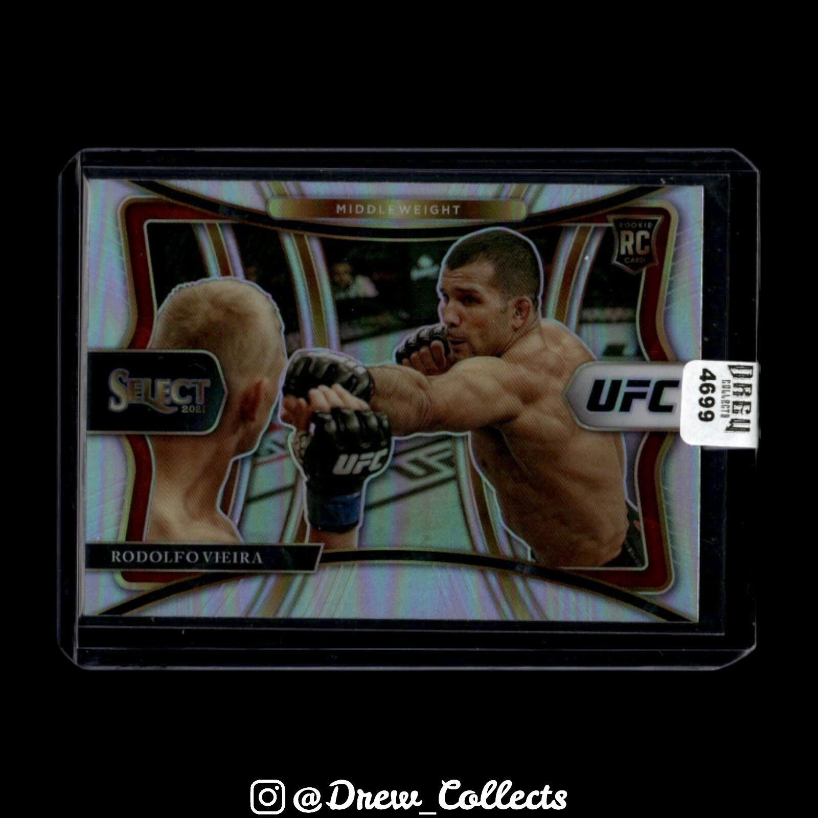 2021 Panini Select UFC - Premier Level Rodolfo Vieira #89 Silver Prizm (RC)