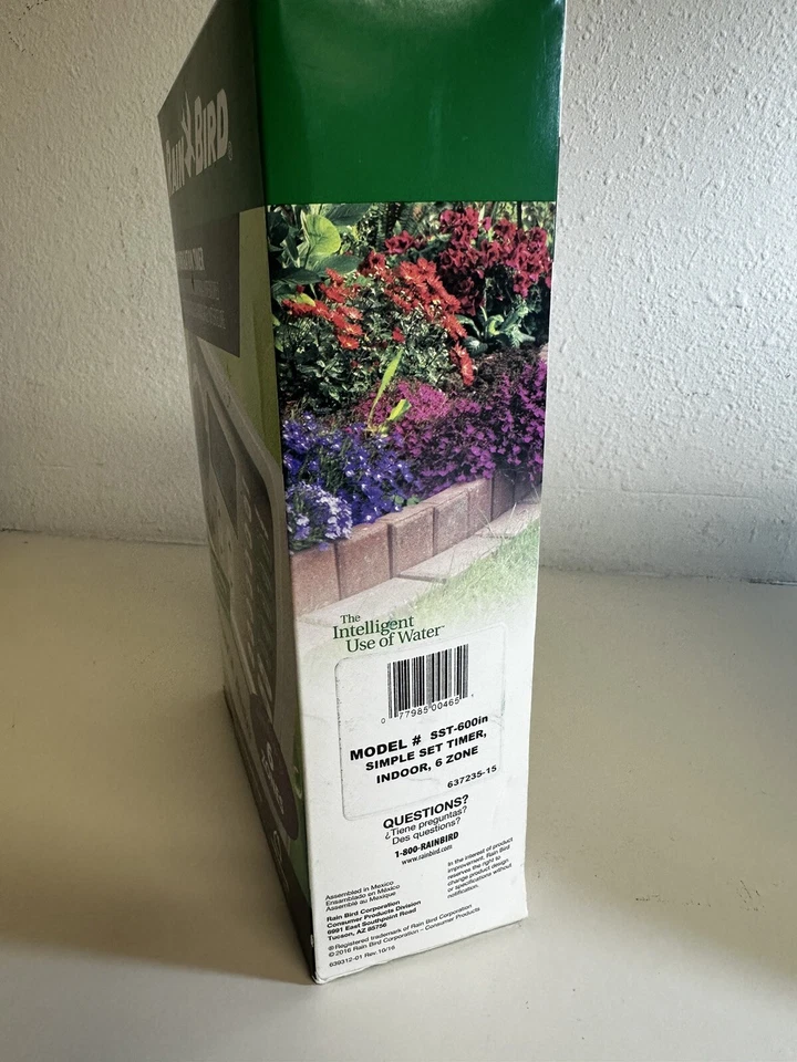 Temporizador de riego interior Rain Bird modelo #SST-600IN Foto 2 de 4