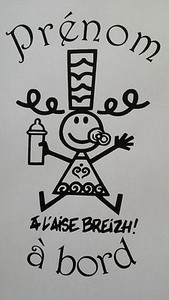 Sticker Bebe Bigoudene Bebe A Bord Personnalisable Voiture Moto Etc Ebay