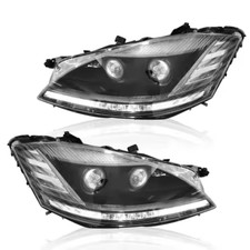 Faro proiettore nero aggiornato modificato per mercedes classe s w221 2006-2008 led