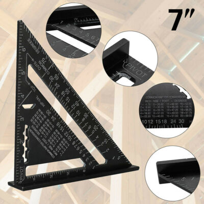 Dreieckslineal 12inch Metric/Imperial Tool Quadrat Aluminium-Legierung Quick