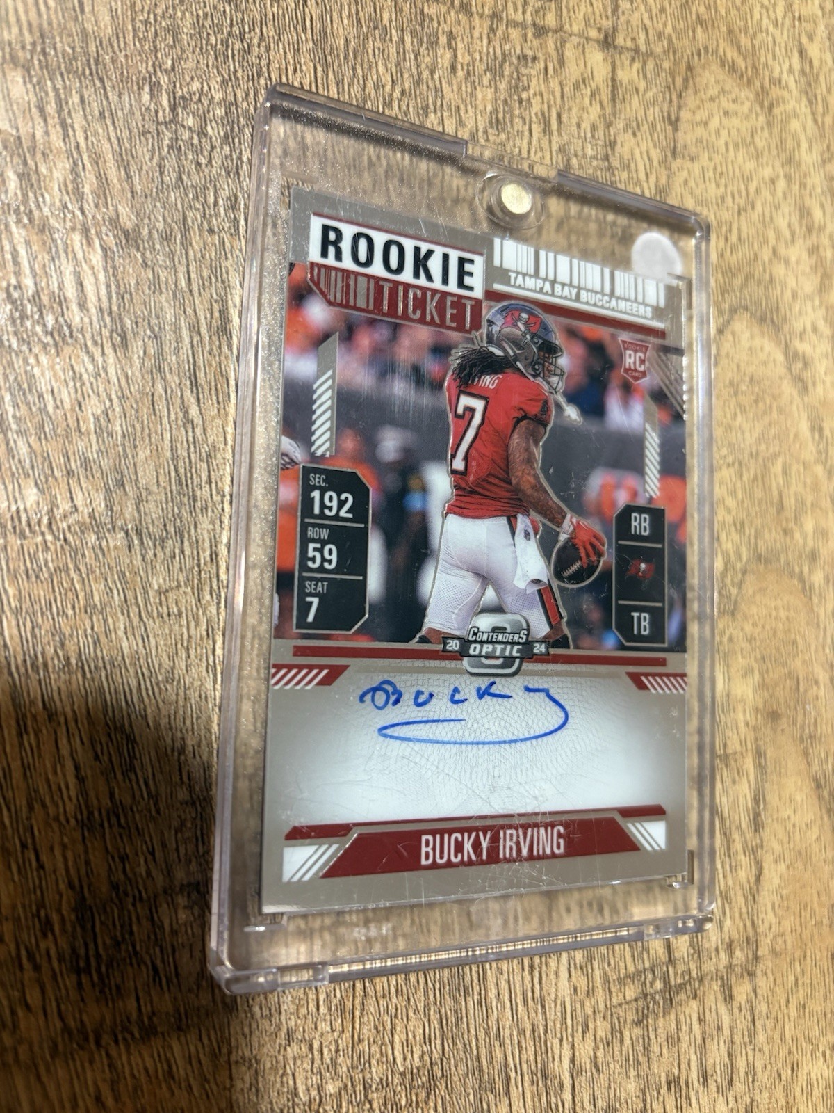 2024 Panini Contenders Optic - Rookie Ticket RPS Autographs Bucky Irving #122