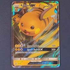 Raichu GX SM213 - SM Black Star - Promo Holo Pokemon Card - NM