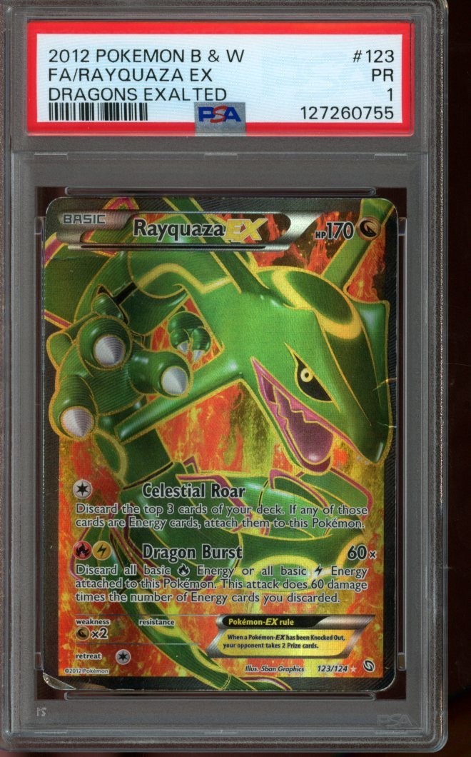 【PSA8】レックウザex 1ed 天空の覇者 Rayquaza ポケモンカード PSA 1 POOR Pokemon Rayquaza EX Dragons Exalted Full Art 123/124 | eBay