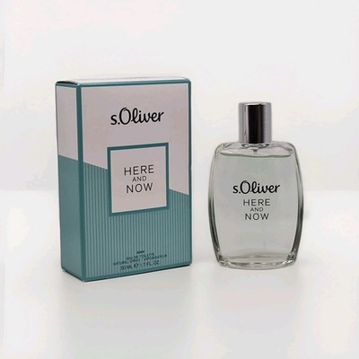 s.Oliver Here & Now Men EDT 50ml Herrenduft Bergamotte Kardamom Spray Neu OVP