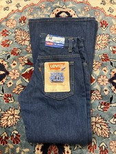 Vintage 70's Levi's 784 Dura Plus 25x28 Big Bellbottom Deadstock Pre Wash Jeans