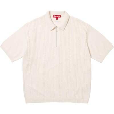 Supreme Beaded Zip Polo Black Cream Lavender 3colors 26SS | eBay