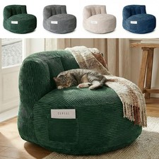 Bean Bag Chair Lazy Lounger Couch Sofa For Adults Kids with Foam Chunk Filling
