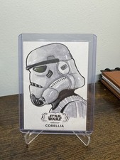 Topps Star Wars Hyperspace Sketch Card Corellia James Boyo Artist Signed 1/1 